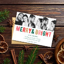 Search for merry and bright christmas cards collage