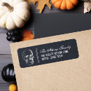 Search for halloween return address labels costume party
