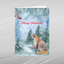 Search for fox christmas cards Watercolor