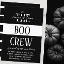 Search for fall engagement party invitations Black and white