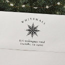 Search for snowflake rubber stamps Return address