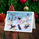 Search for funny skiing christmas cards Winter