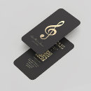 Search for music business cards Singer