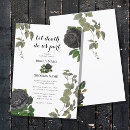 Search for gothic black rose invitations Hallowedding
