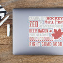Search for canada stickers Typography