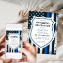 Search for thin blue line invitations Retirement party