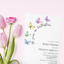 Search for butterfly bridal shower invitations Minimalist