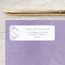 Search for lavender return address labels Purple