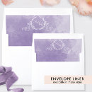 Search for watercolor envelope liners Purple