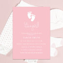 Search for footprint baby shower invitations Modern