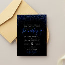 Search for black and blue wedding invitations Winter