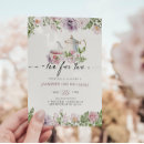 Search for tea birthday invitations Watercolor