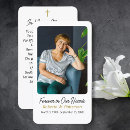 Search for modern funeral cards Forever in our hearts