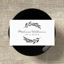 Search for olive branch business cards Black and white
