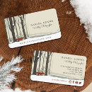 Search for winter business cards fox