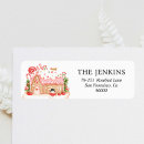 Search for gingerbread return address labels Snowman