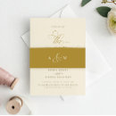 Search for gold wedding invitation belly bands calligraphy