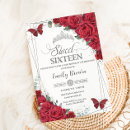 Search for red butterfly invitations Mexican spanish latina