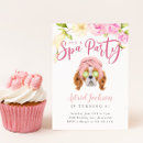 Search for spa party invitations pamper