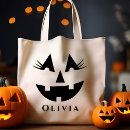 Search for halloween tote bags pumpkin face