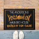 Search for scary halloween doormats jack o lantern