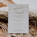 Search for schedule of events wedding invitations For her