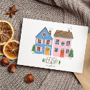 Search for houses christmas cards colorful