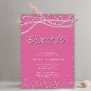 Search for diamond and pearls sweet 16 invitations For her