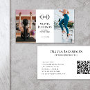 Search for fitness instructor business cards black and white