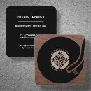 Search for music dj business cards retro