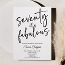 Search for womens 70th birthday invitations For her