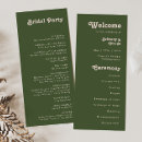 Search for retro wedding programs Retro ceremony timeline