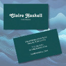 Search for teal business cards Trendy