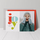 Search for joy holiday cards red