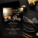 Search for ringing in the new year invitations Champagne and fireworks