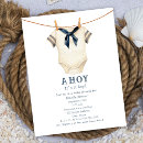 Search for nautical birth invitations Anchor