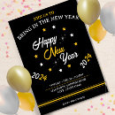 Search for black tie new years eve invitations Star