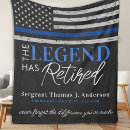 Search for police blankets Thin blue line