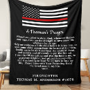 Search for firefighter fleece blankets Fireman