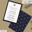 Search for white gold christmas invitations Elegant script font typography