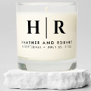 Search for black and white candles monogram weddings