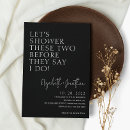 Search for engagement couple bridal shower invitations Casual