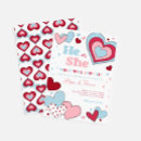 Search for valentine baby reveal invitations He or she