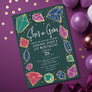 Search for gemstone birthday invitations She's a gem