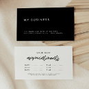 Search for salon appointment cards professional