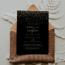 Search for confetti wedding invitations Black
