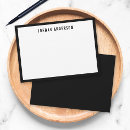 Search for modern note cards Black and white