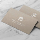 Search for om symbol business cards Wellness