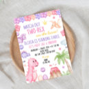 Search for two rex birthday invitations Dinosaur