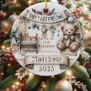 Search for unique ornaments Baby's first christmas